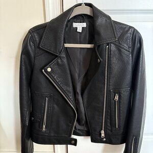 Topshop Faux Leather Jacket